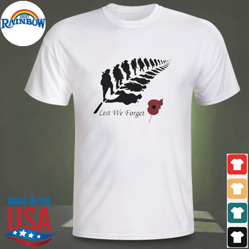 lest we forget rugby shirt