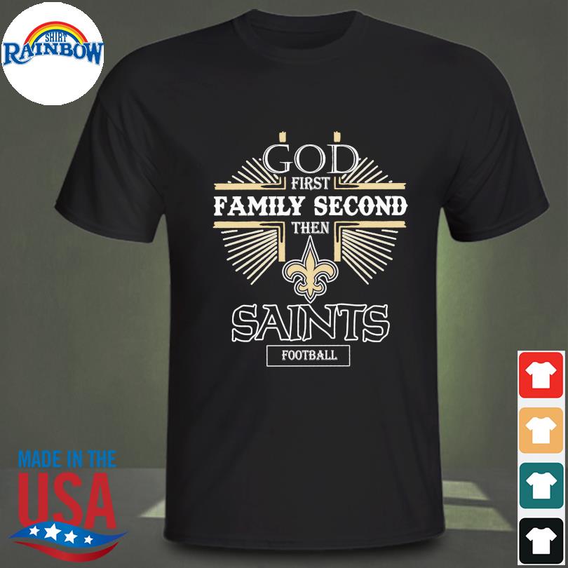 Funny God first family second then Minnesota Vikings Football t