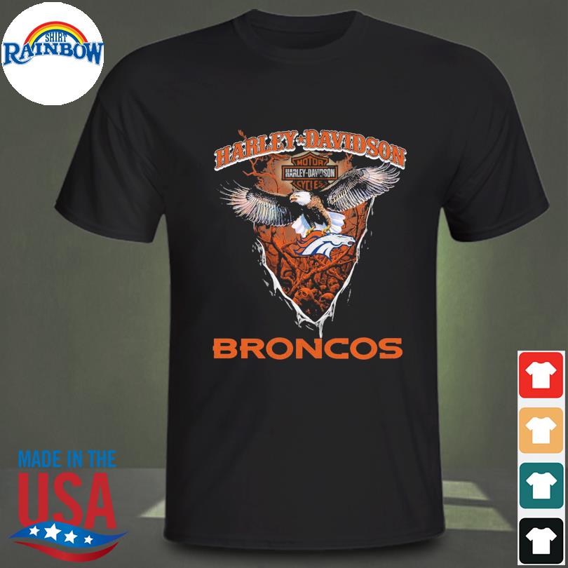 Denver Broncos Harley Daivsion Skull Halloween shirt, hoodie, sweater, long  sleeve and tank top