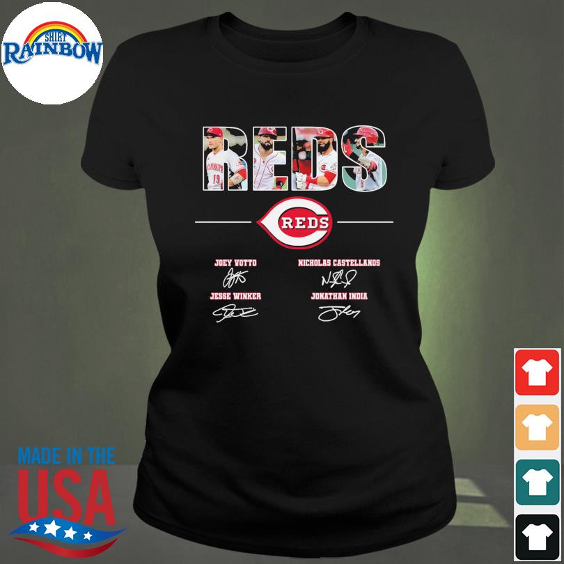 Official cincinnatI reds jonathan India joey votto reds signature T-shirt,  hoodie, tank top, sweater and long sleeve t-shirt