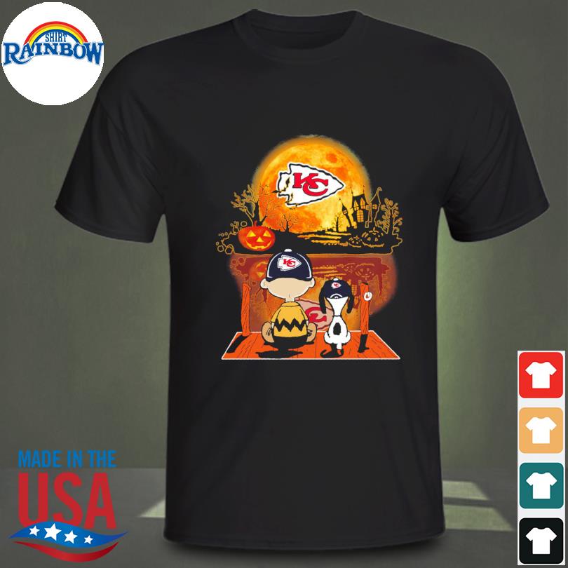 The Peanuts Charlie Brown And Snoopy Watching Moon Pittsburgh Steelers  Halloween Logo Shirt, hoodie, longsleeve, sweater