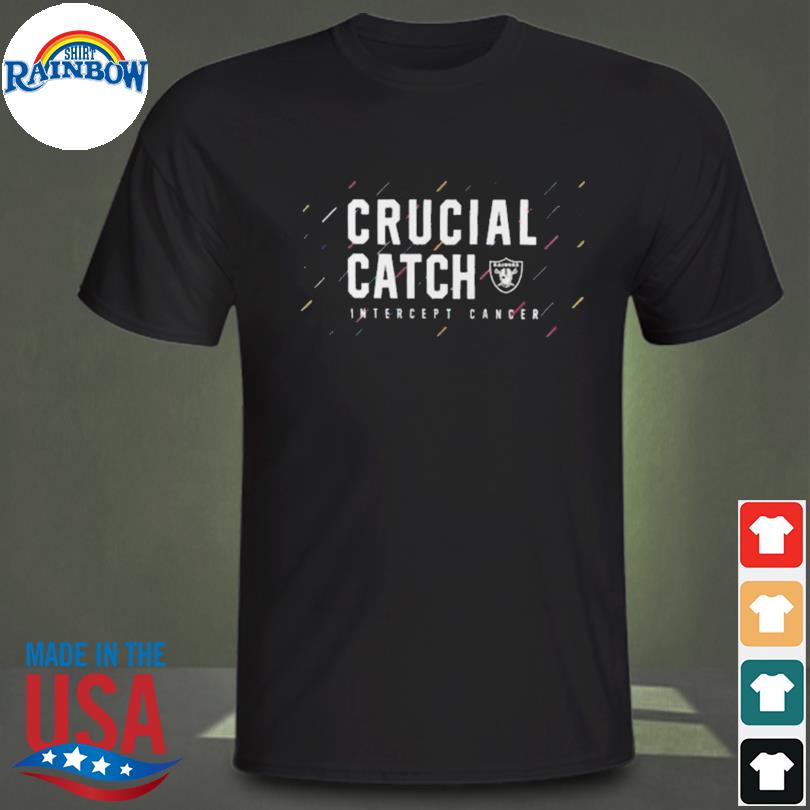 Las vegas raiders 2021 crucial catch intercept cancer shirt, hoodie,  sweater, long sleeve and tank top