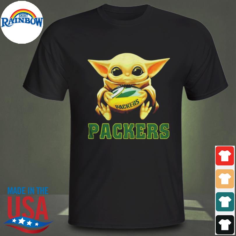 Buy Baby Yoda Hug Green Bay Packer Shirt For Free Shipping CUSTOM