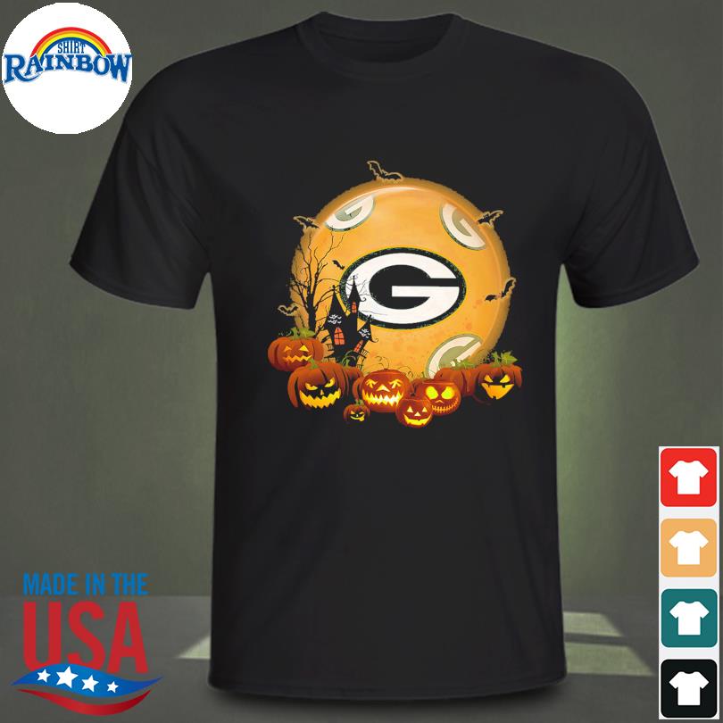 Green Bay Packers logo Moon Pumpkin Halloween shirt, hoodie