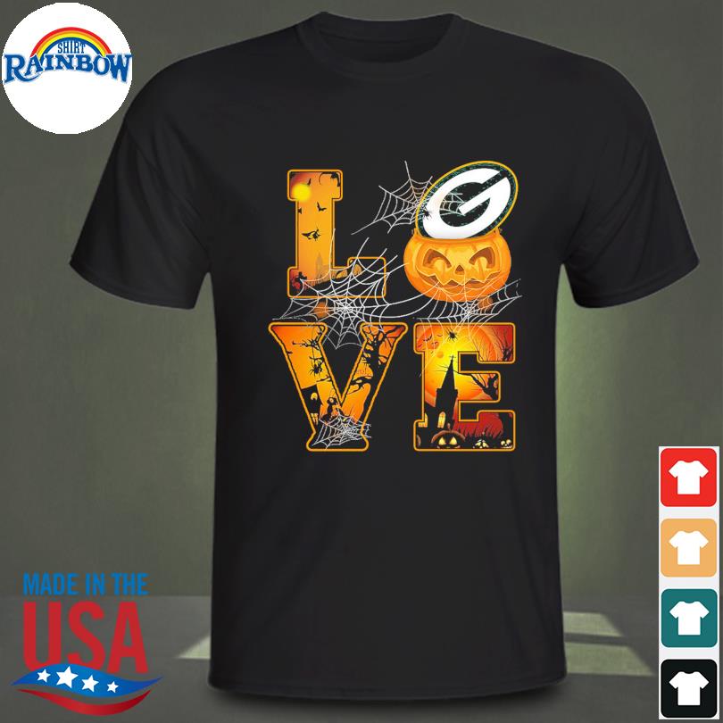 Official Love Pumpkin Green Bay Packers Halloween t-shirt, hoodie