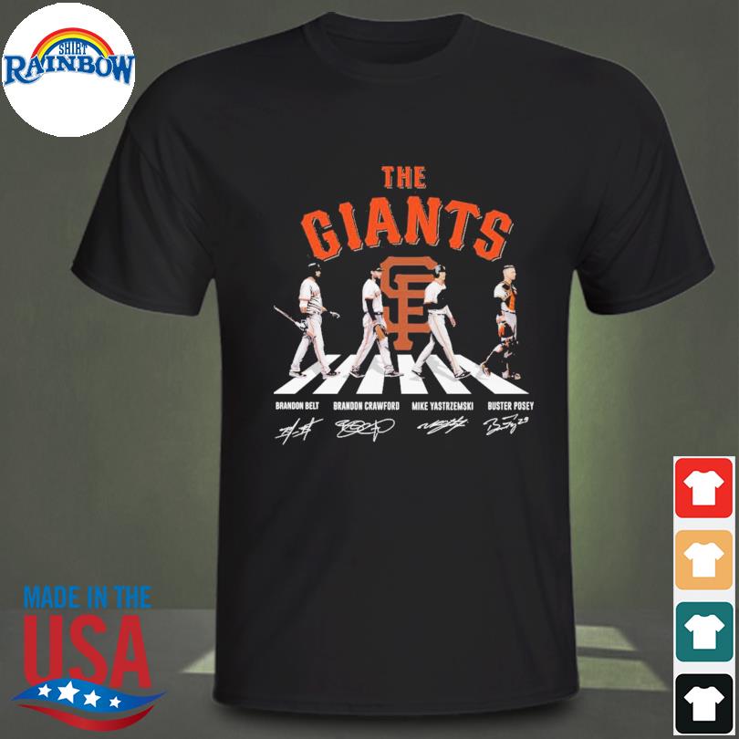 The Giants Abbey Road San Francisco Giants Signatures t-shirt by