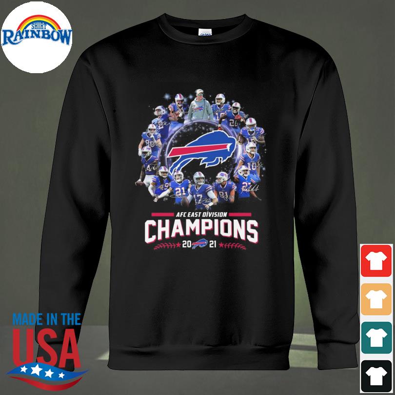 Buffalo Bills AFC East Division Champions 2021 signatures shirt - Trend T  Shirt Store Online