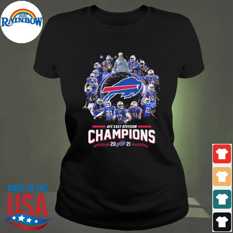 Buffalo Bills 2021 AFC East Division Champions signatures shirt