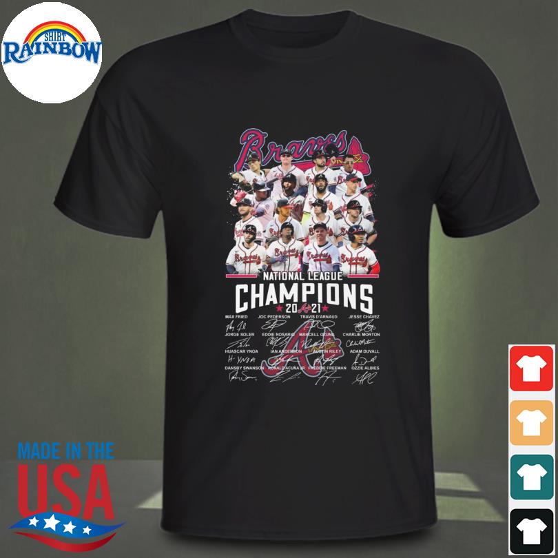 Atlanta Braves National League Championship 2021 Signatures Shirt, hoodie,  sweater, long sleeve and tank top