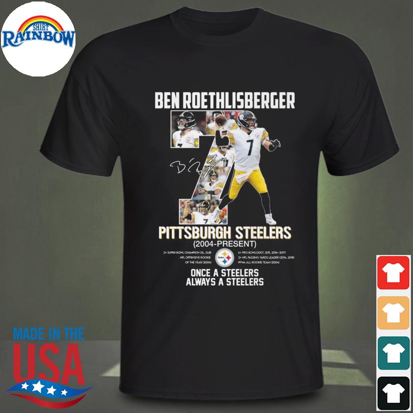 Men's Pittsburgh Steelers Ben Roethlisberger Fanatics Branded Black Career  Stats T-Shirt