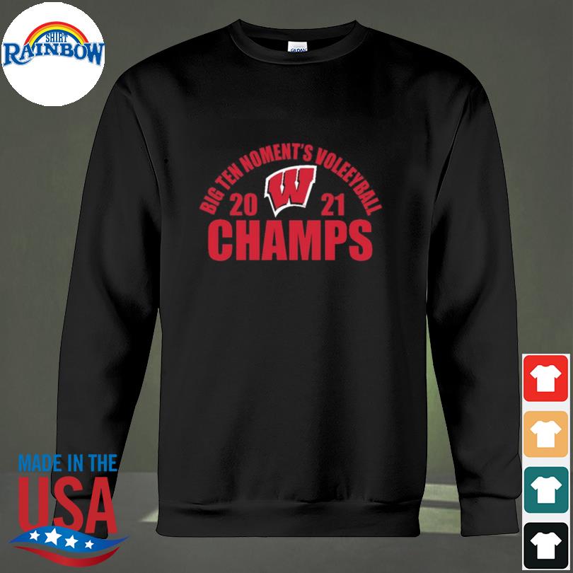 Wisconsin badgers 202021 big ten women's volleyball conference champions  shirt, hoodie, sweater and long sleeve