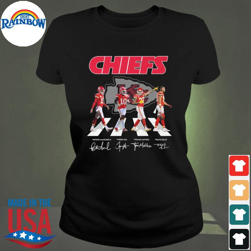 Kansas City Chiefs players signatures abbey road shirt, hoodie, tank top,  sweater and long sleeve t-shirt