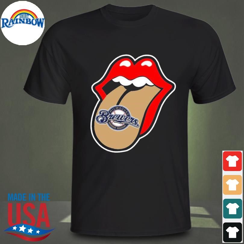 Milwaukee Brewers The Rolling Stones Logo Youth Shirt, hoodie, sweater,  long sleeve and tank top