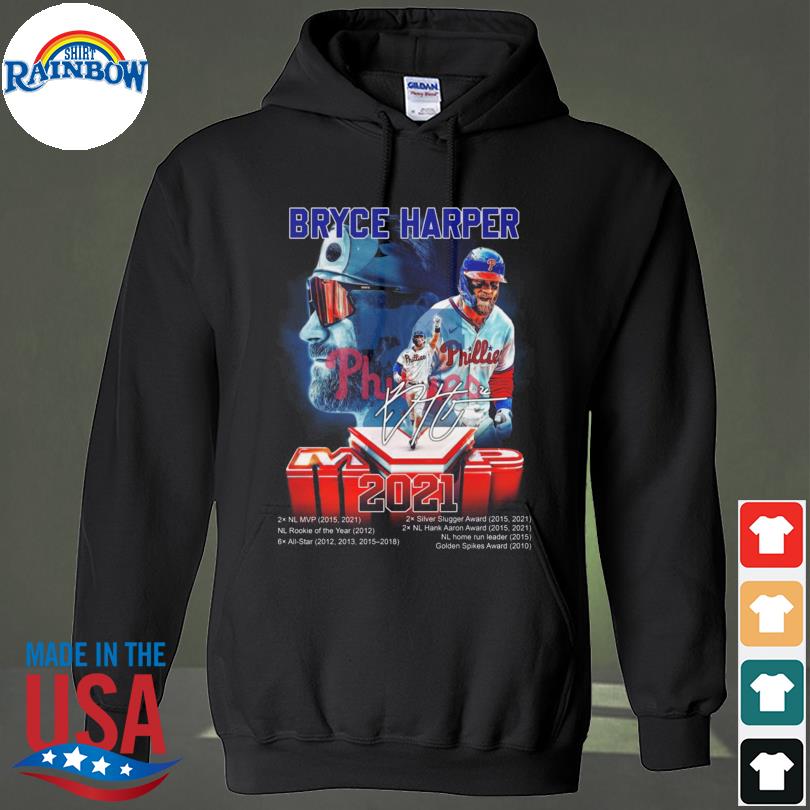 Philadelphia Phillies Bryce Harper 2021 signature shirt, hoodie, longsleeve  tee, sweater