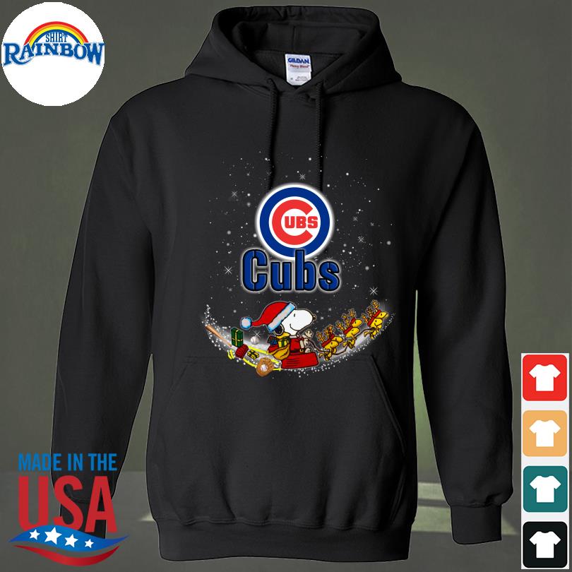 Santa Chicago Cubs Logo Lights Christmas sweatshirt