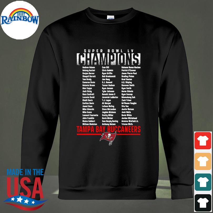 Tampa Bay Buccaneers 2021 super bowl champions shirt, hoodie