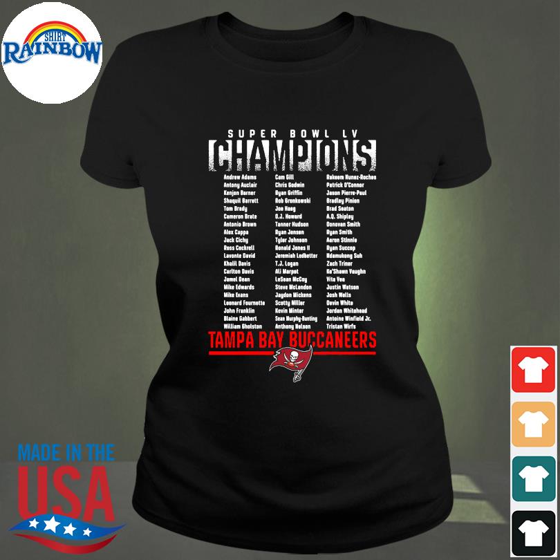 Tampa Bay Buccaneers Super Bowl LV Champions Iconic T-Shirt