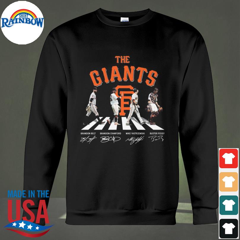 The Giants Abbey Road San Francisco Giants Signatures t-shirt by