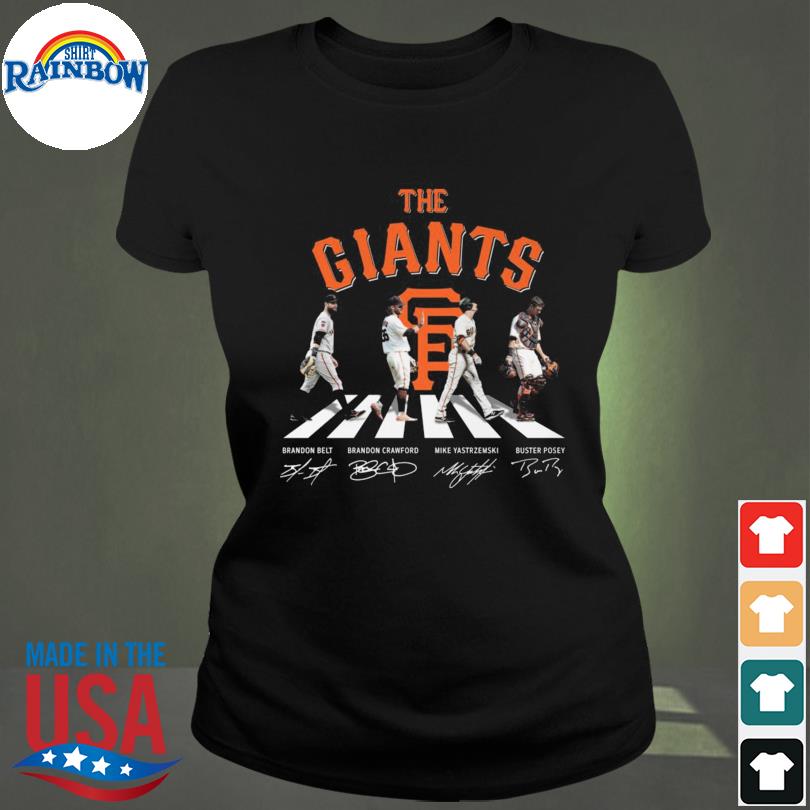 The Giants Abbey Road San Francisco Giants Signatures t-shirt by