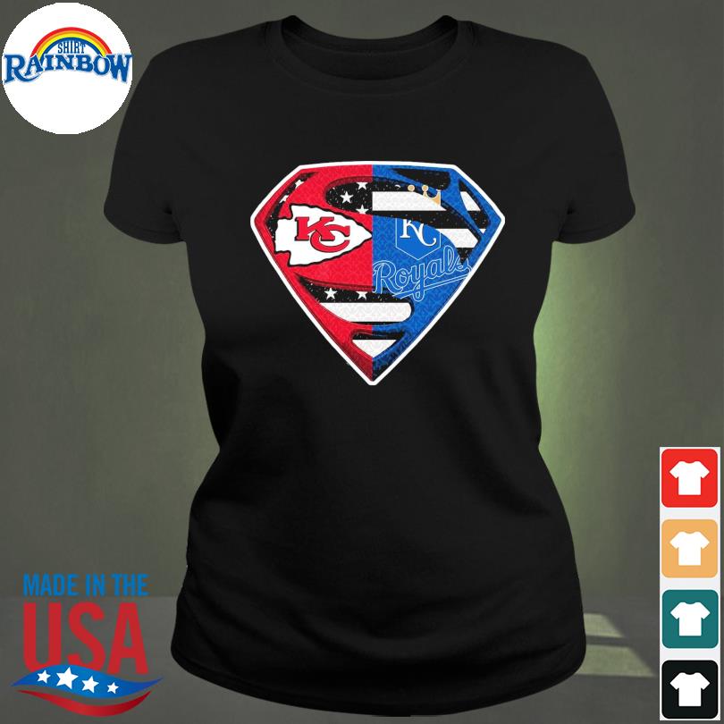 Kansas City Chiefs and Kansas City Royals Logo Superman shirt