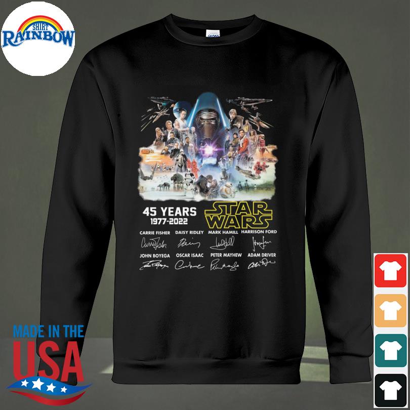 Star Wars 45Th Anniversary 1977-2022 Movie Film Tee Shirt