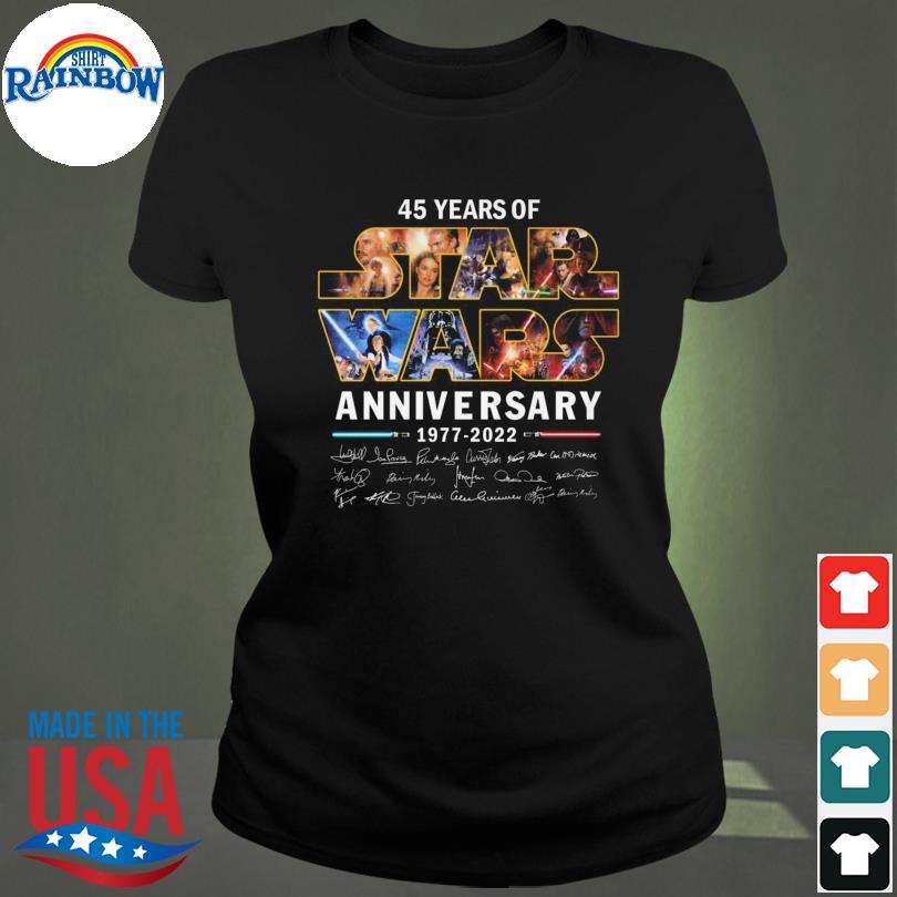 Star Wars 45Th Anniversary 1977-2022 Movie Film Tee Shirt