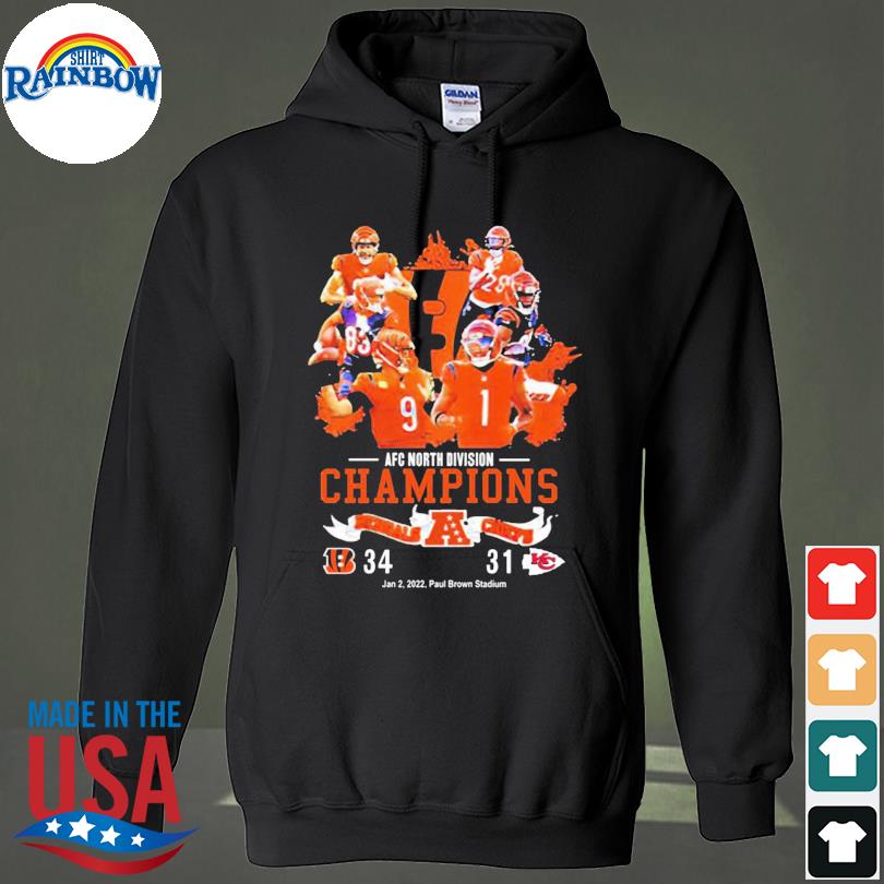 Cincinnati Bengals AFC North Division Champions Hoodie Combo