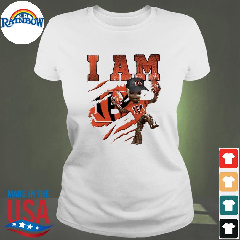 Baby Groot I Am Cincinnati Bengals Shirt