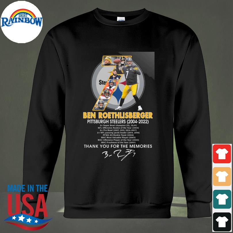 Ben Roethlisberger 2004-2022 Thank You For The Memories Shirt