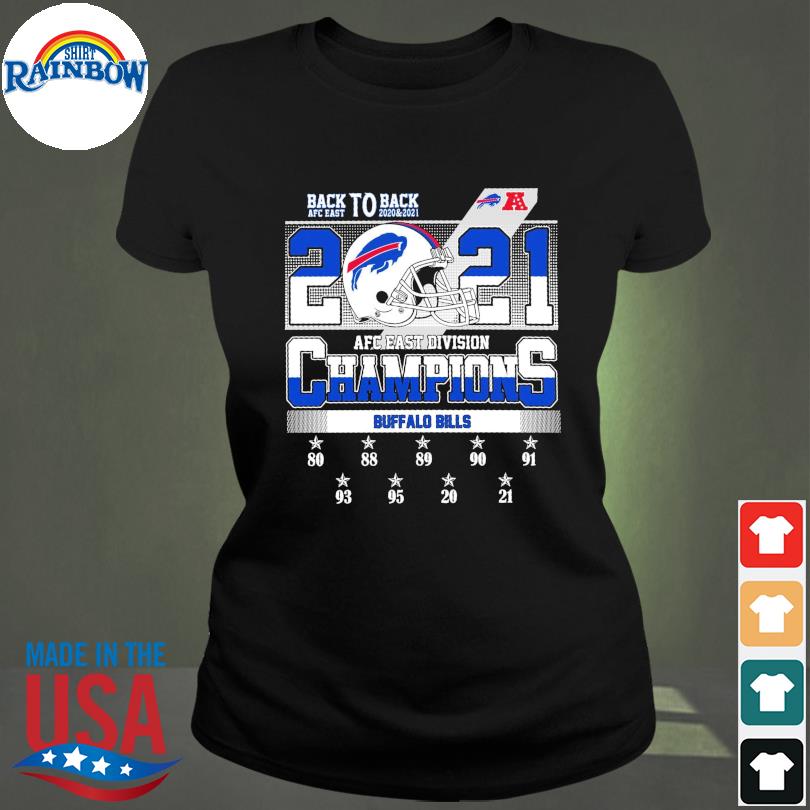 Buffalo Bills Back to Back AFC East Division Champions 2020 2021