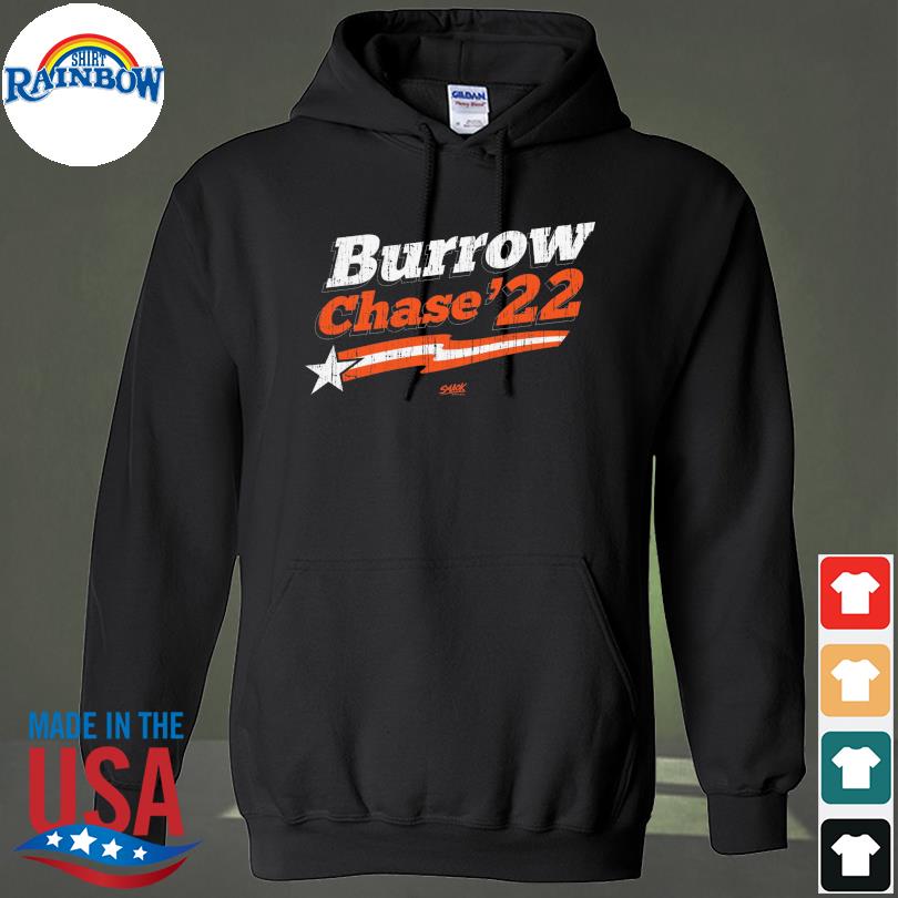 Burrow chase '22 cincinnati pro football shirt, hoodie, sweater