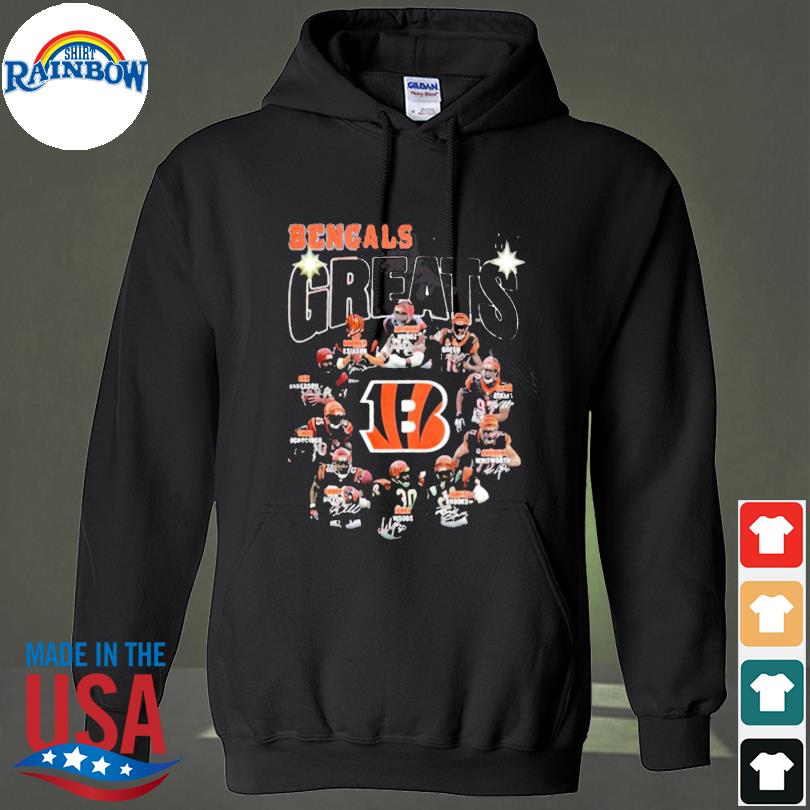 CincinnatI bengals all time greats T-shirts, hoodie, sweater, long sleeve  and tank top