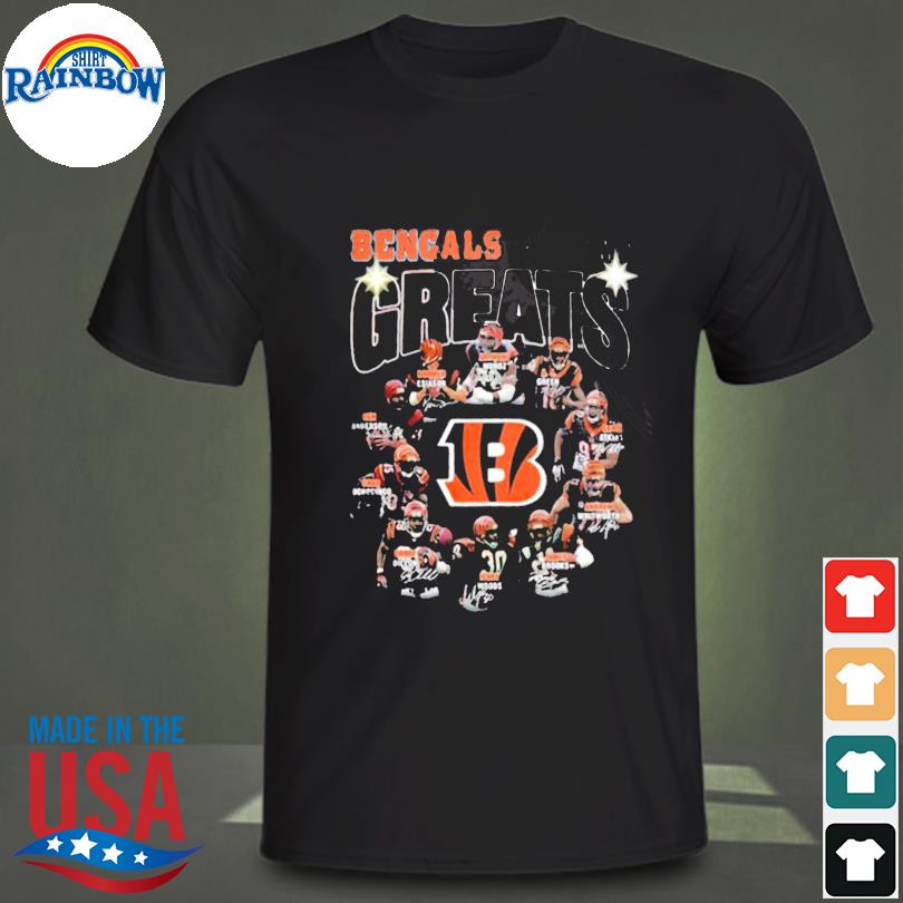 Cincinnati bengals all time greats player shirt, hoodie, sweater, long  sleeve and tank top