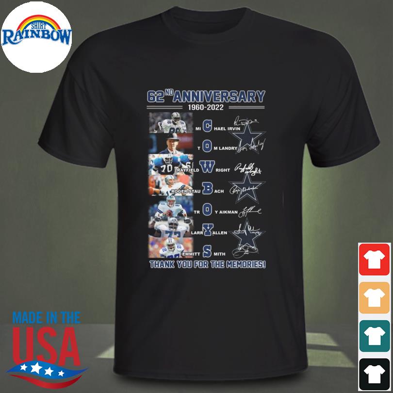 Dallas Cowboys 60th anniversary thanks for the memories shirt