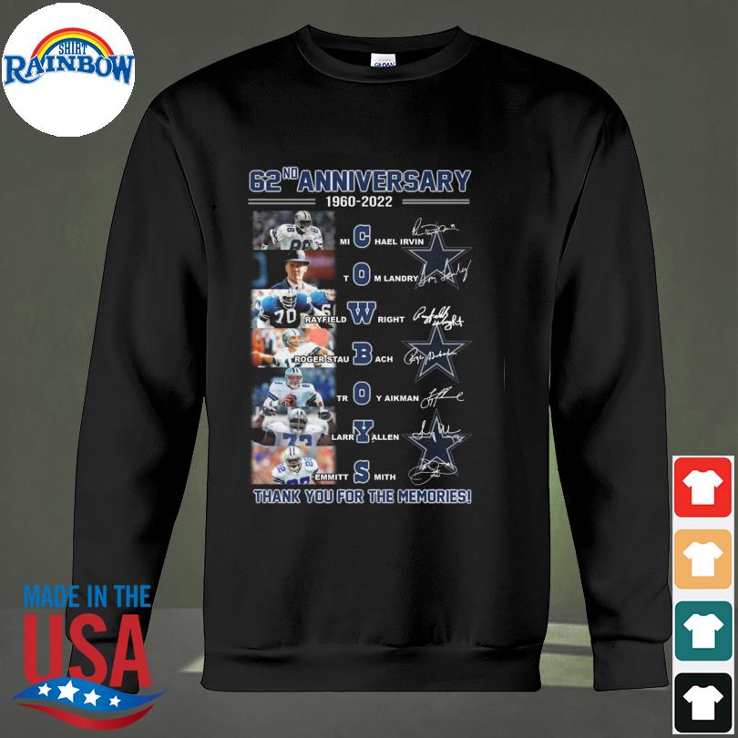 Dallas Cowboys 60th anniversary thanks for the memories shirt