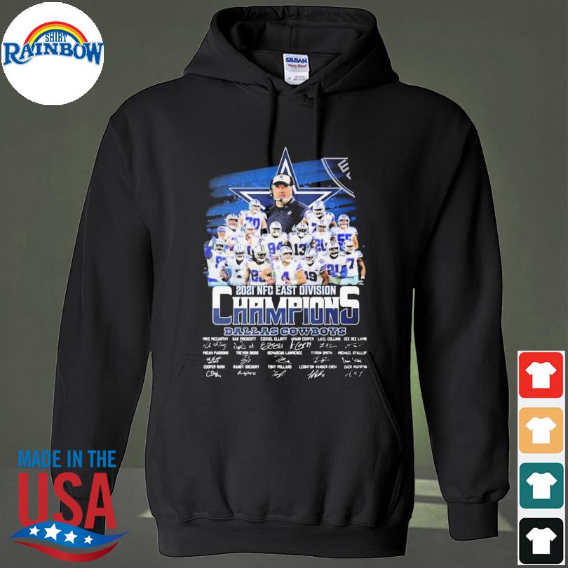 Dallas Cowboys team signature nfc east champions 2021 shirt, hoodie,  longsleeve tee, sweater