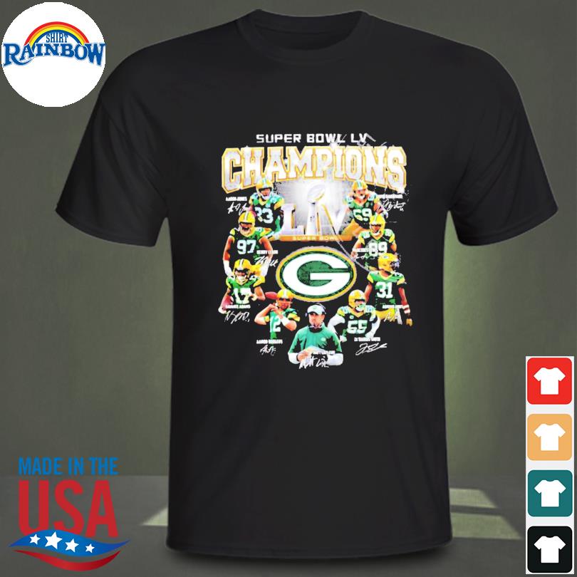 Green bay packers nfc north division champions 2021 signatures shirt,  hoodie, sweater, long sleeve and tank top