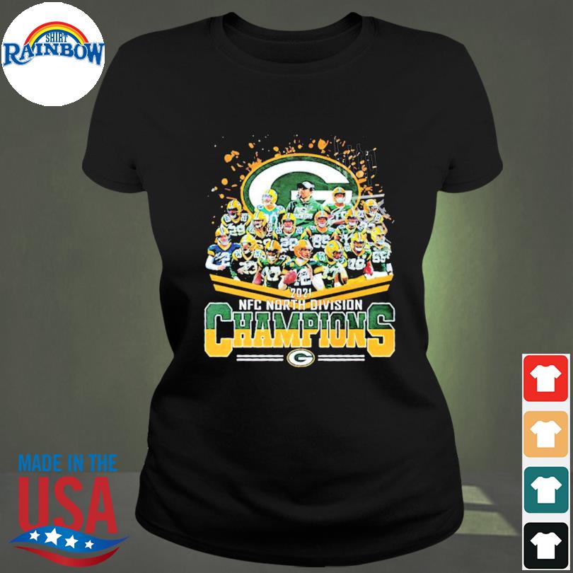 Green Bay Packers Team NFC North Division 2021 Champions T-Shirt