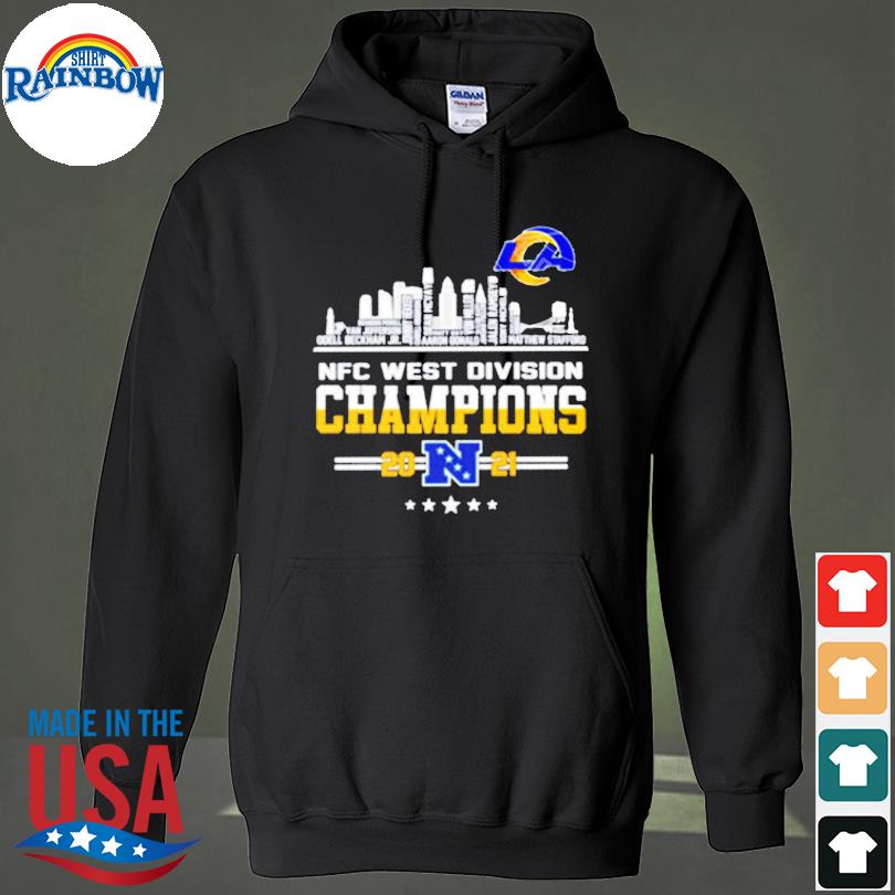 Los Angeles Rams 2021 NFC West Division Champions reppin' the West shirt,  hoodie, sweater, long sleeve and tank top