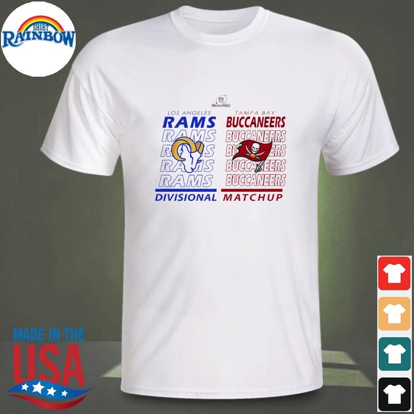 Los Angeles Rams Vs Tampa Bay Buccaneers 2022 Divisional Matchup New Design  T-Shirt - REVER LAVIE