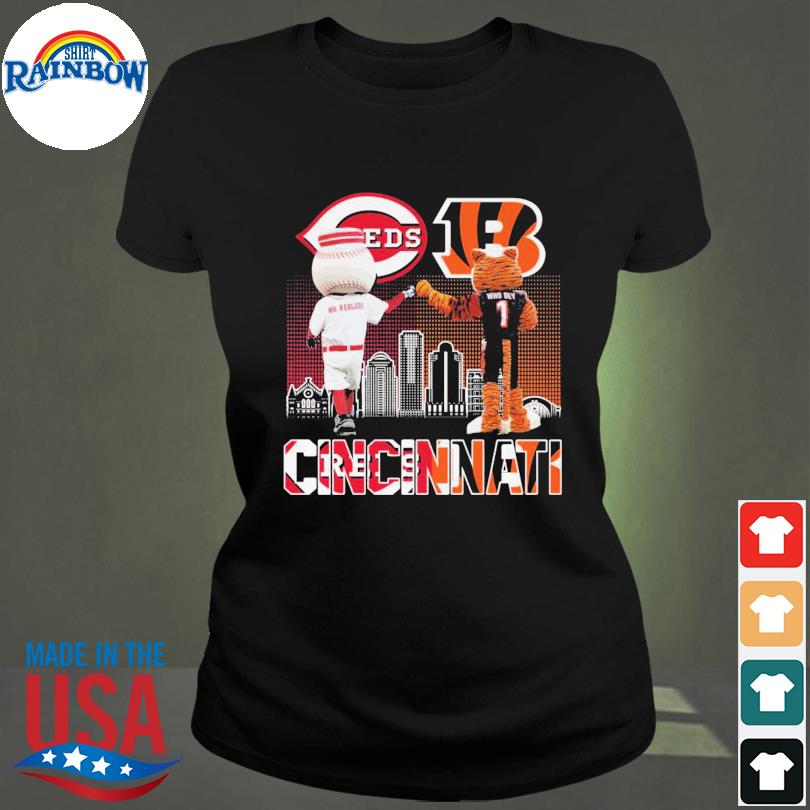 Mascot Cincinnati Reds Vs Cincinnati Bengals Shirt, hoodie