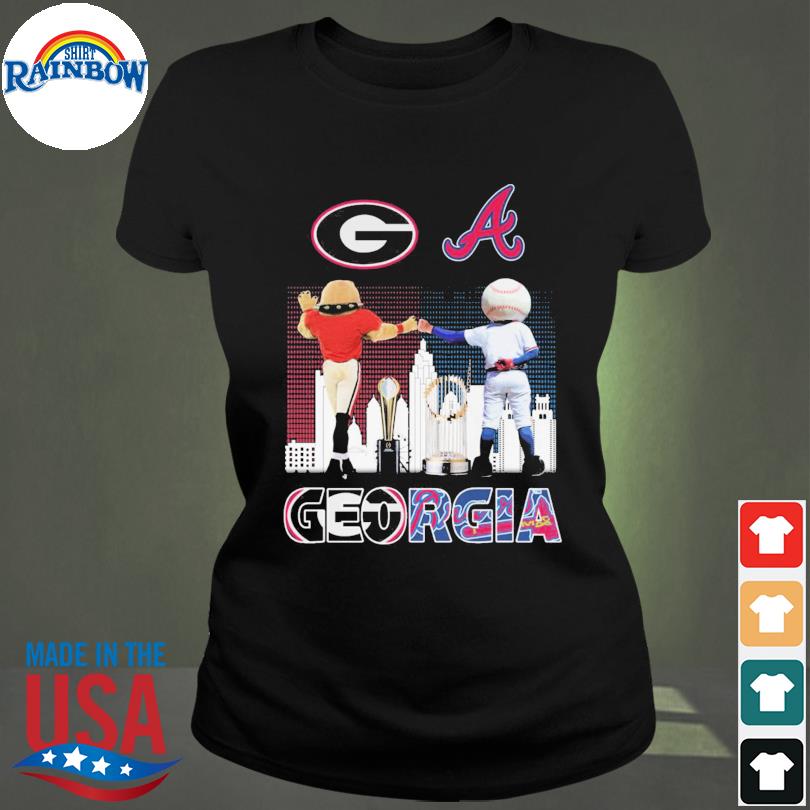 Mascot Georgia Bulldogs and Atlanta Braves Georgia shirt, hoodie