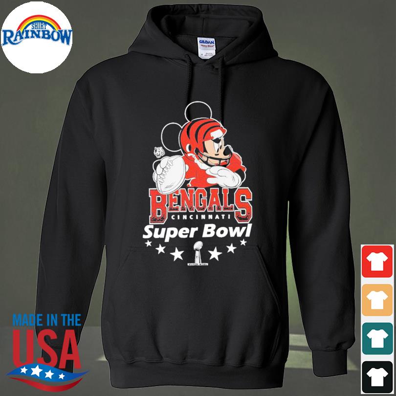 Official mickey cincinnati bengals 2022 super bowl shirt, hoodie, sweater,  long sleeve and tank top