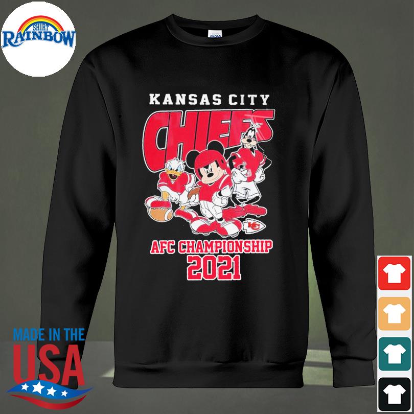 Mickey Mouse Kansas City Chiefs 2021 2022 AFC Championship Shirt