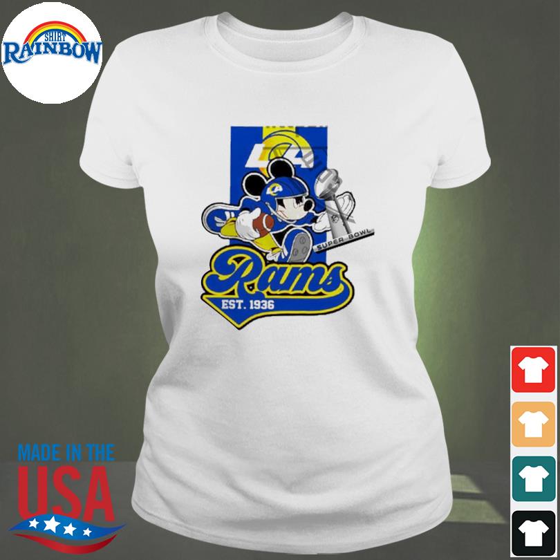 Mickey trophy super bowl 2022 los angeles rams shirt, hoodie, sweater, long  sleeve and tank top