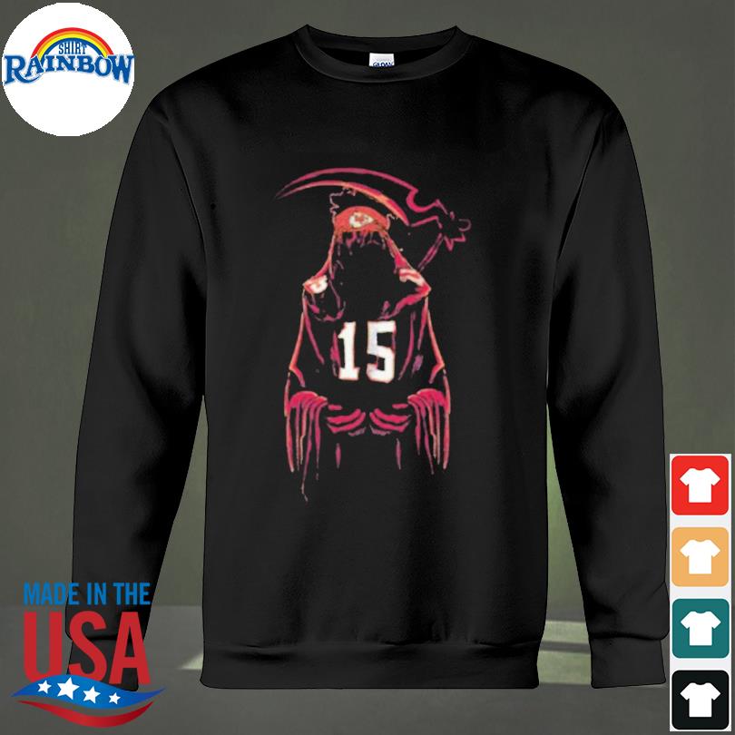 Patrick mahomes ii grim reaper 2022 shirt, hoodie, sweater, long