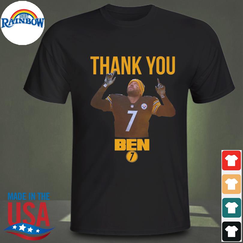 Ben Roethlisberger Shirt Big Ben 7 Signature Pittsburgh Steelers