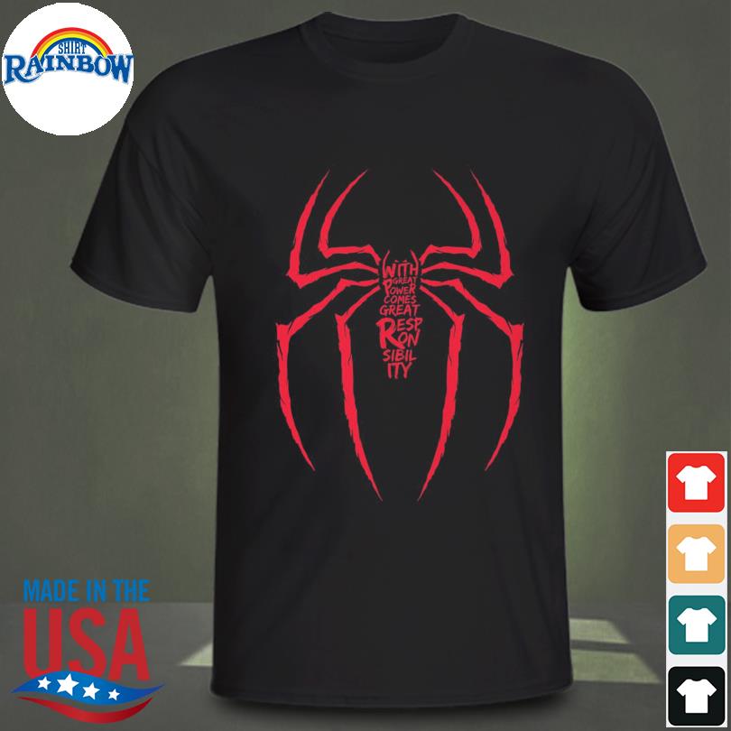 with great power comes great responsibility t shirt