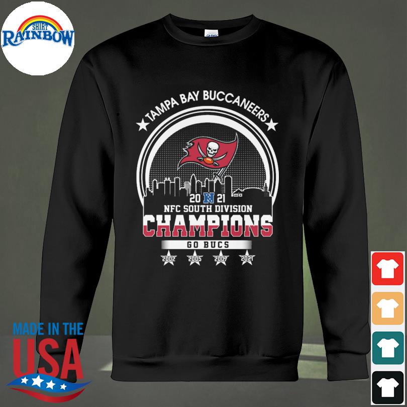 Go Bucs 2022 NFC South Division Champions Tampa Bay Buccaneers 2002 2022  shirt, hoodie, sweater, long sleeve and tank top