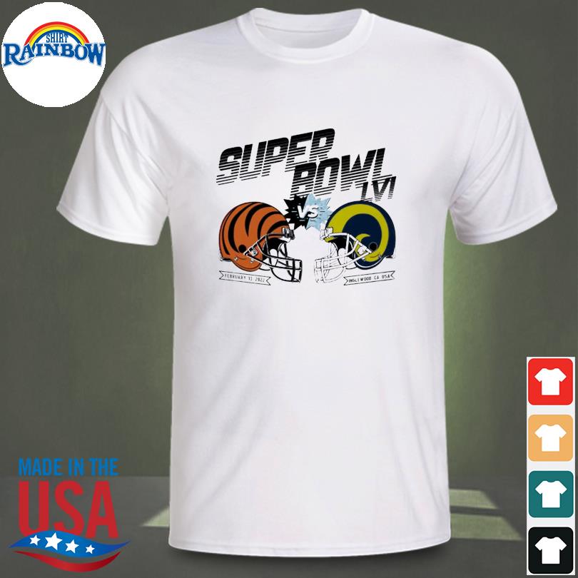 Bengals Vs Rams Shirt Souvenir LVI 56 Inglewood CA NFL Game shirt